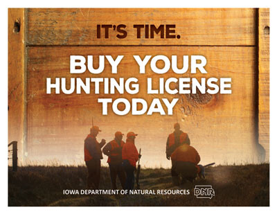 It's Time. Buy Your Hunting License Today poster